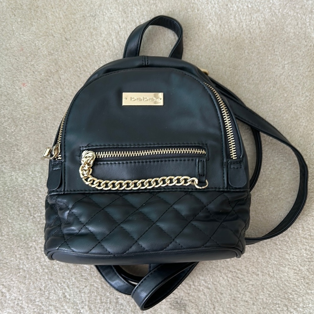 Mini leather backpack